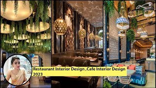 Top 100 Restaurant Interior Designs  Cafe Interior Design Restaurant Ceiling Designs 2023  IAS [upl. by Pentha]