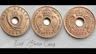 Old East African Cents from 1936  EAST AFRICA [upl. by Arraeic180]