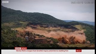 Brumadinho dam disaster 1 year on 12 Brazil  BBC News  26th January 2020 [upl. by Brasca]