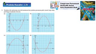 KSSM Matematik Tingkatan 4 Bab 1 Fungsi dan persamaan kuadratik dalam praktis kendiri 11b no3 [upl. by Barayon]