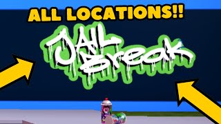 ALL 16 Graffiti Locations Jazwares Event  Roblox Jailbreak [upl. by Stewardson]