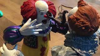 Pennywise 1990 vs pennywise 2017 stop motion [upl. by Grishilde72]