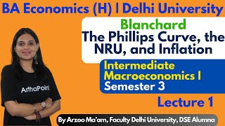 2024📚 Intermediate Macroeconomics 1  Sem 3 BA H Economics DU  Lecture 1  Phillips Curve [upl. by Melar]