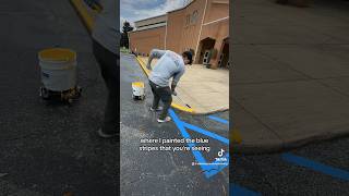 Line Striping  Painting A Curb [upl. by Garett]