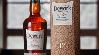 Dewars 12 years aged  blended scotch whisky review and unboxing [upl. by Ennaeel]