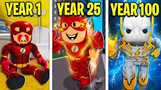 100 YEARS As THE FLASH Roblox [upl. by Ami90]