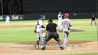 Jack OConnor RHP Bishop OConnell HS VA USA National Team 18u  952021 [upl. by Anthiathia]