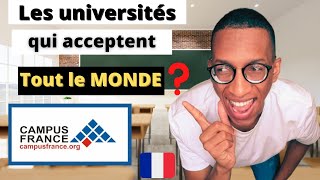 Campus France  Les universités qui acceptent le plus détudiants étrangers en France  Admission [upl. by Naic243]