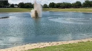 Sinkholes water explosions at Fore Ranch [upl. by Ettezel]