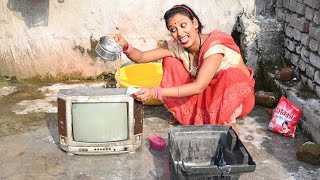 दहेजुवा टीवी पगली के Bhojpuri comedy [upl. by Brill]