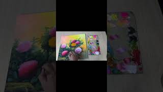 How to draw Peony flowers extremely simple  acrylic peony painting shorts [upl. by Holbrooke841]