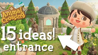 15 ENTRANCE Ideas For EVERY Island Theme  Animal Crossing New Horizons [upl. by Dolora328]