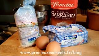 Recette pâte pour Galettes au Sarrasin [upl. by Jill]