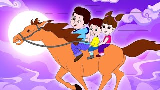 लकड़ी की काठी  Lakdi ki kathi  Popular Hindi Children Songs  Animated Songs by JingleToons [upl. by Naellij964]