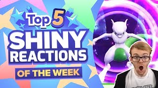 TOP 5 SHINY REACTIONS OF THE WEEK Pokemon Lets GO Pikachu and Eevee Shiny Montage Week 1 [upl. by Nomyaw292]