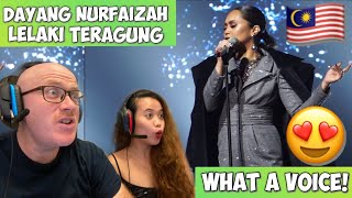 DAYANG NURFAIZAH  LELAKI TERAGUNG  FIRST TIME TO REACT 🇲🇾😍 [upl. by Meerak752]