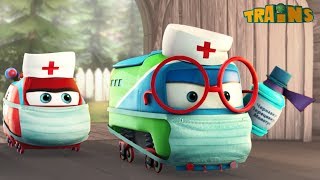 Trains  The Animated Series for Children  SQUEAKY COLD  NEW EPISODE [upl. by Spoor]