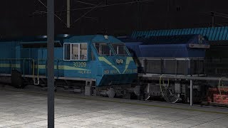 New WDP4 amp WDG4 in Stromy Weather  Night Time in Train Simulator 2017 [upl. by Arta675]