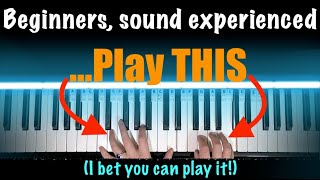 Piano hack to make beginners sound pro EASY [upl. by Thirzia692]