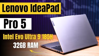 Lenovo Ideapad Pro 5  Intel Ultra 9 185H  32GB RAM 🔥 Best Laptop Under 1 Lakh [upl. by Krock]