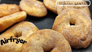 ✨ ROSQUILLAS EN FREIDORA DE AIRE Listas en 1️⃣0️⃣ minutos ✨ [upl. by Caruso501]