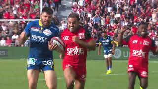 TOP 14  Essai de Melvyn JAMINET RCT  RC Toulon  ASM Clermont [upl. by Anyala]