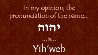 This is my Name  יהוה and אהיה Part 2 of 2 [upl. by Dihsar]