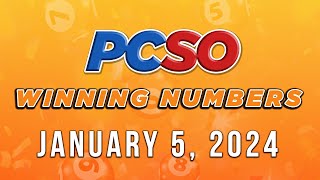 P49M Jackpot Ultra Lotto 658 2D 3D 4D and Mega Lotto 645  January 5 2024 [upl. by Nomrac]