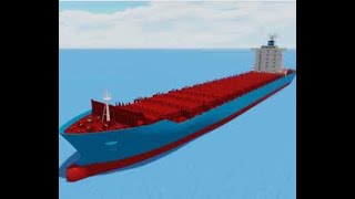 Roblox Shipping lanes Reviewing Panamax ship [upl. by Netsyrk813]