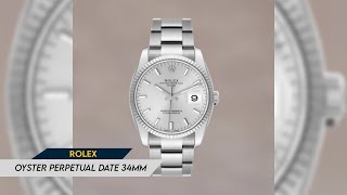 Rolex Oyster Perpetual Date 34mm [upl. by Rysler490]