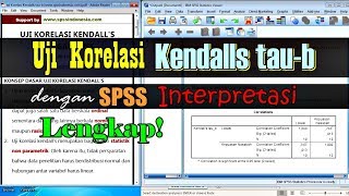 Cara Uji Korelasi Kendalls taub dengan SPSS serta Interpretasi Lengkap [upl. by Arsi]