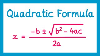 The Quadratic Formula  GCSE Higher Maths [upl. by England297]