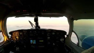 Dublin to East Midlands  Full Flight  Cockpit View  PA31 Chieftain  Timelapse Full HD 1080p [upl. by Aihsotan872]