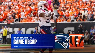 Jerod Mayo gets first win as Patriots DEFEAT JaMarr Chase Bengals  Game Recap [upl. by Netnert]