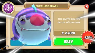 GOT NEW CLOWNCY SHARK 80 OFF JAWSOME DISCOUNT  Hungry Shark World [upl. by Feledy]