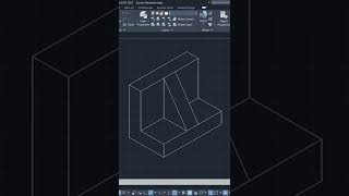 AutoCAD Isometric Drawing Exercise 2s [upl. by Adniuqal]