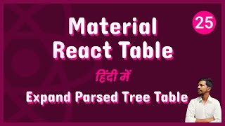 Material React Table V2  Expand Parsed Tree Table 25 [upl. by Ardnalak65]