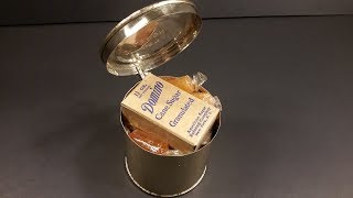 March 1943 US Army Field Ration C Dinner B Unit MRE Review Vintage Meal Ready to Eat Taste Test [upl. by Dichy]