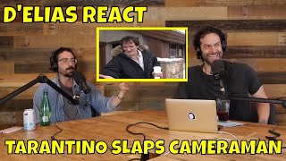 Chris DElia and Matt DElia React to Quentin Tarantino Slapping a Cameraman [upl. by Inalaeham]