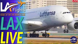 LIVE LAX Los Angeles International Airport  LIVE Plane Spotting LAX [upl. by Riamu]