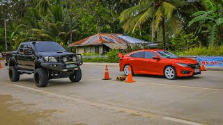 DRAG RACING OFFROAD HILUX IN MINDANAO [upl. by Holsworth]