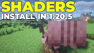 How To Download amp Install Shaders in Minecraft 1205 PC [upl. by Norrat]