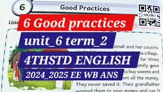 good practices 4th std unit6 Englishterm2 20242025 EE WORK BOOK ANSWERS EE AND GRAMMAR [upl. by Kaitlynn489]