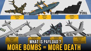 Heavy Bombers Payload Size Comparison 3D [upl. by Tawsha]