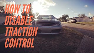 How To Disable Traction Control On A G35350z [upl. by Geffner]