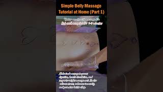 Simple Belly Massage Tutorial at Home Part 1 bellymassage naturalremedy holistichealth [upl. by Eleets]