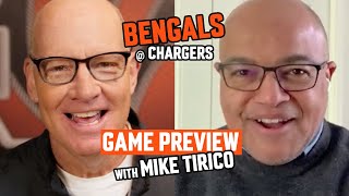 Bengals at Chargers Game Preview with MIKE TIRICO  Week 11 [upl. by Shakti]