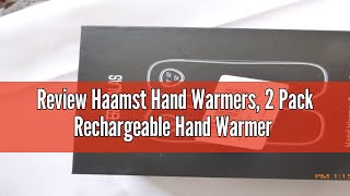 Review Haamst Hand Warmers 2 Pack Rechargeable Hand Warmer 10000mAh Electric Hand Warmer Reusable [upl. by Uria676]