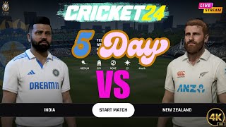 5 Day CRICKET 24 Test Match Series INDIA VS New Zealand Watch Now Guys gameonfire short [upl. by Treva]