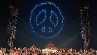 Keinemusik playing quotYour Voicequot at Giza Pyramids Egypt 19042024 [upl. by Atrebla]